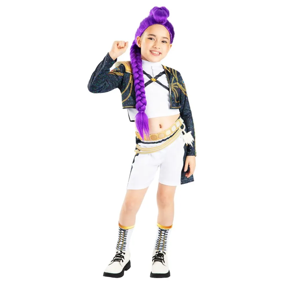 K-pop Demon Hunters™ Rumi Gold Deluxe Børnekostume
