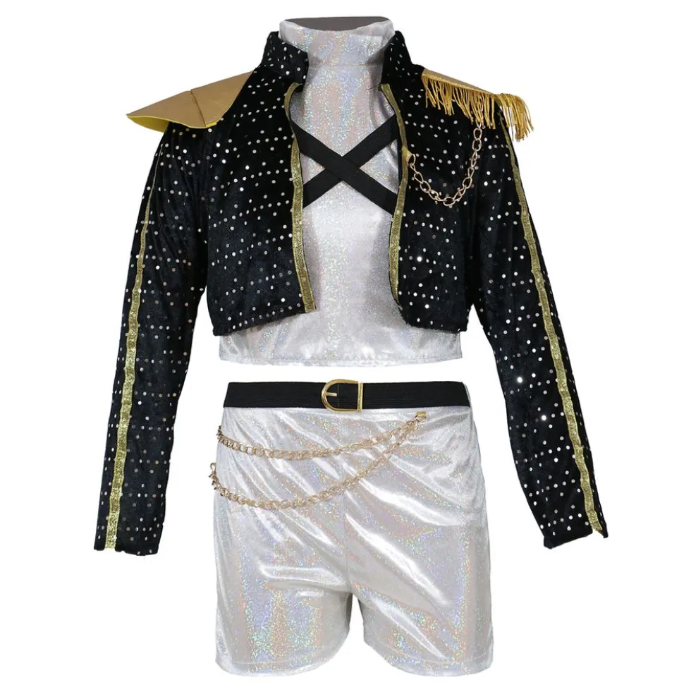 K-pop Star Silver Leader Børnekostume