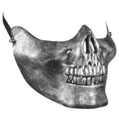 Kranium Halvmaske Sølv