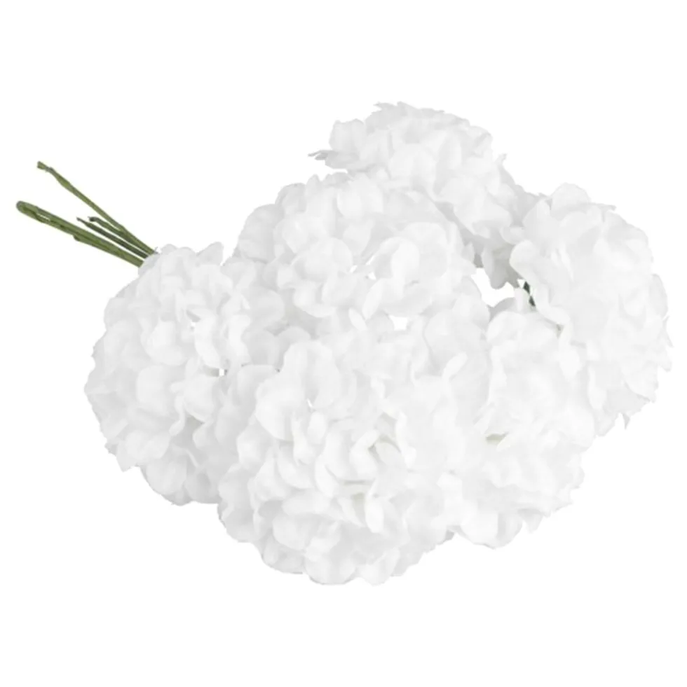 Kunstig Blomsterbuket Hortensia Hvid