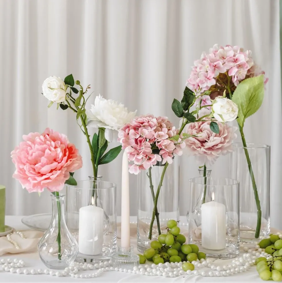 Kunstig Blomst Hortensia Lyserød