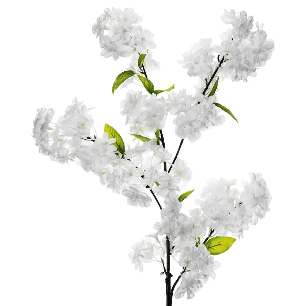 Kunstig Blomst Kirsebærblomst Hvid