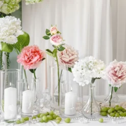 Kunstig Blomst Pæon Lyserød