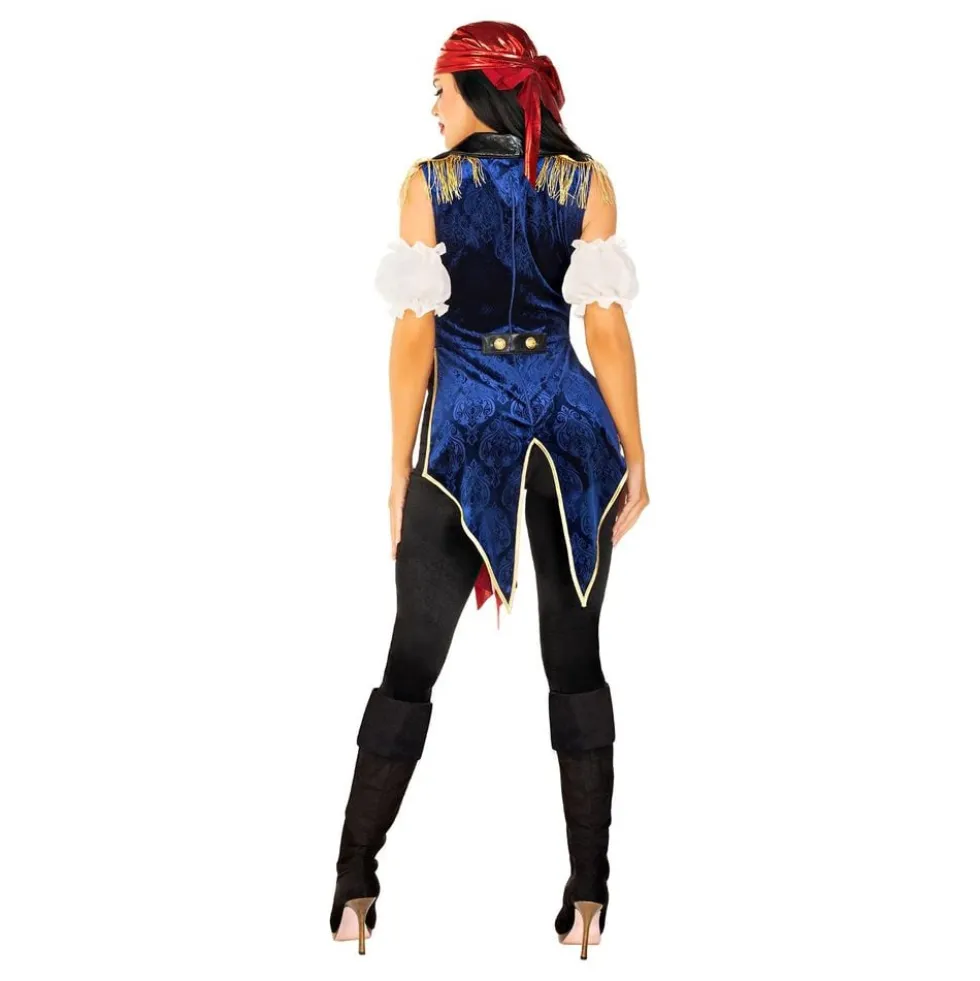 Kvindelig Pirat Deluxe Kostume