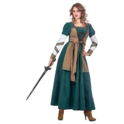 Kvinde Viking Kriger Kostume