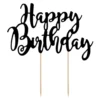Lagkagedekoration Happy Birthday Sort