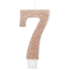 Lagkagelys Roséguld/Glitter