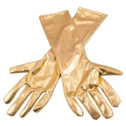 Lange Handsker Guld Metallic