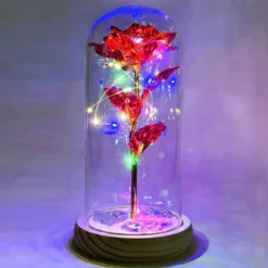 LED Evighedsrose i Glaskuppel