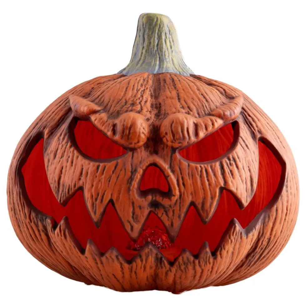 LED halloween-græskar med lydprop