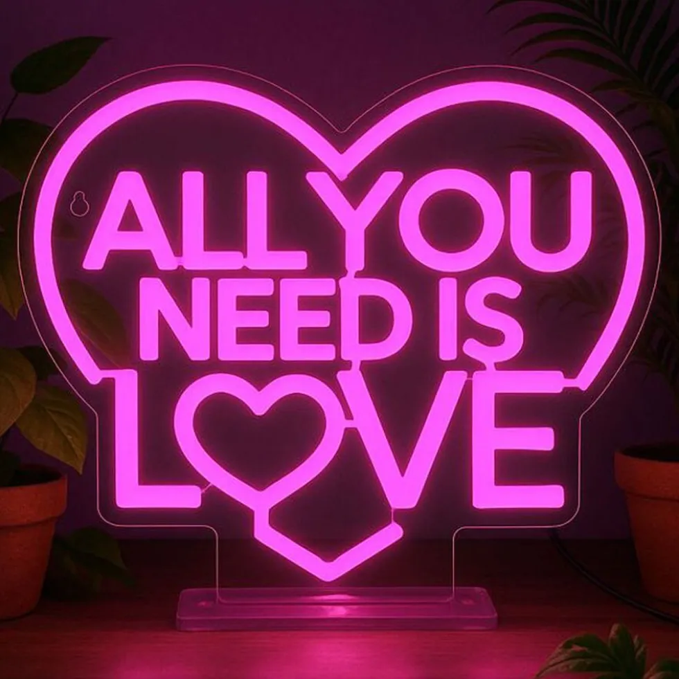 LED-lampe All You Need is Love