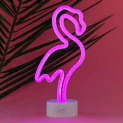 LED-Lampe Flamingo med Neoneffekt