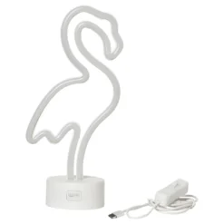 LED-Lampe Flamingo med Neoneffekt