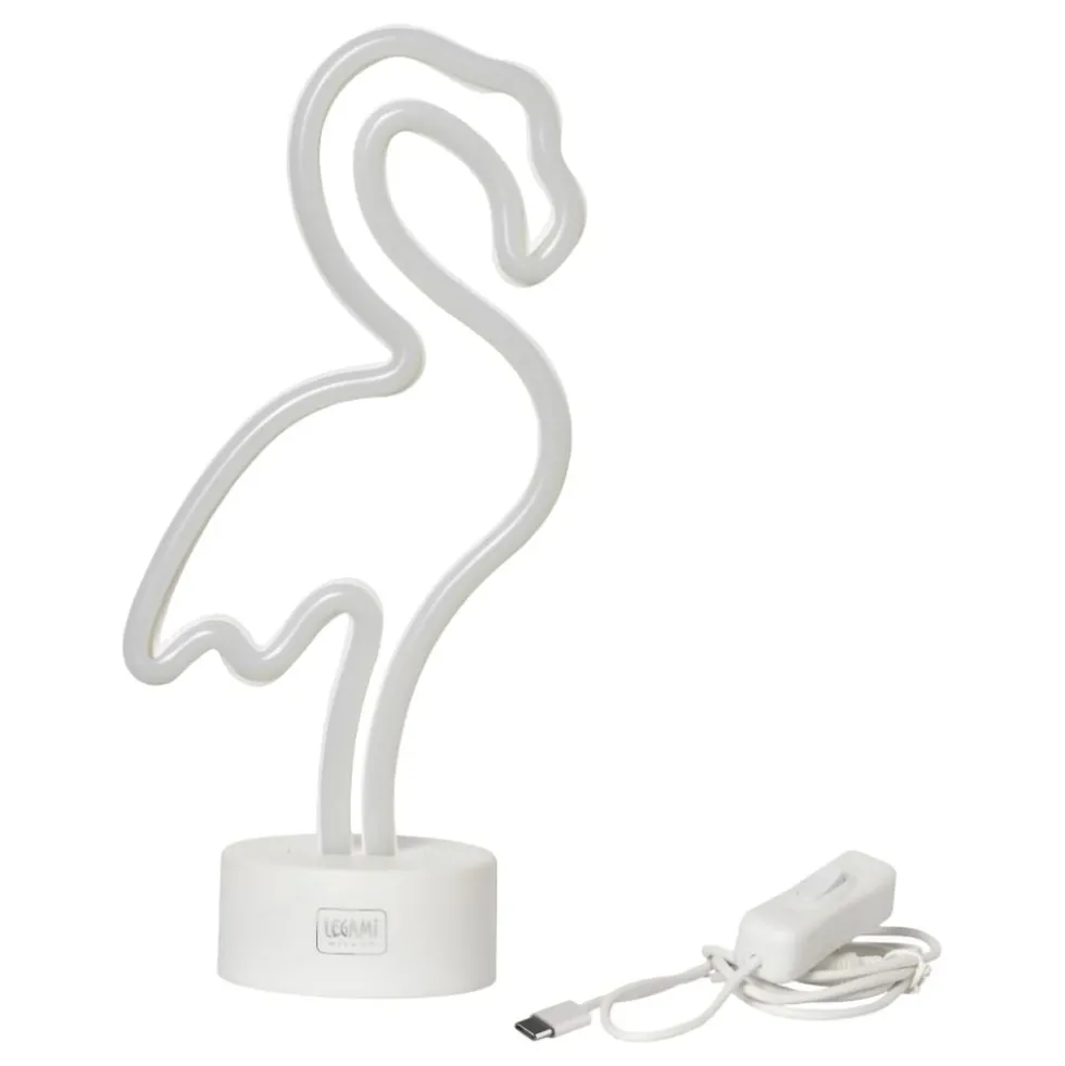 LED-Lampe Flamingo med Neoneffekt