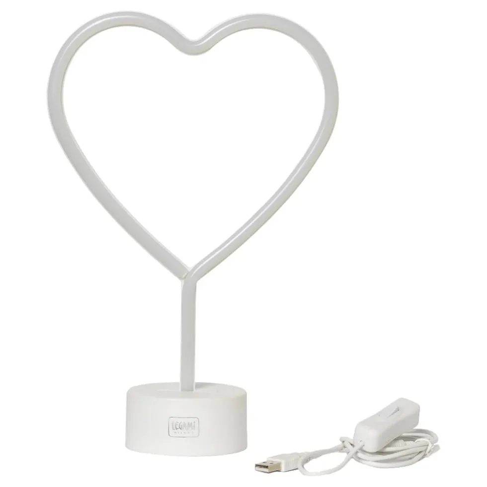 LED-Lampe Hjerte med Neoneffekt