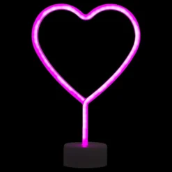 LED-Lampe Hjerte med Neoneffekt