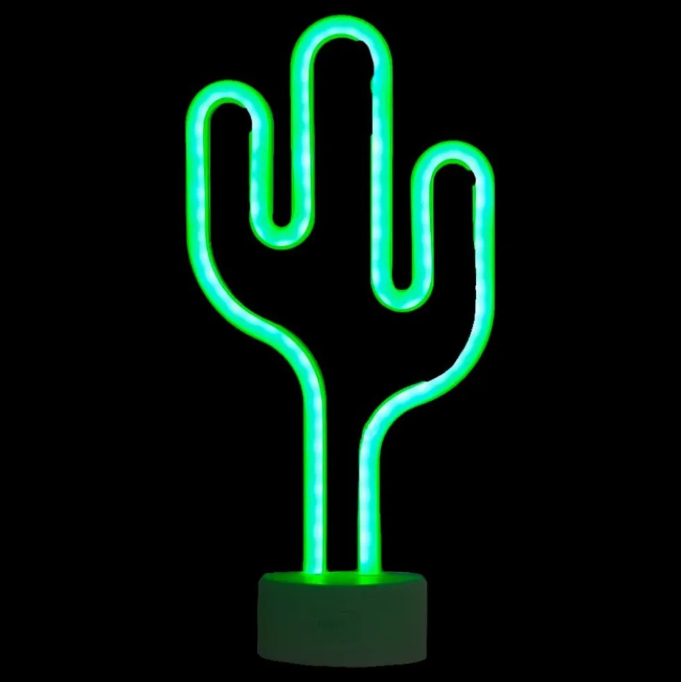LED-Lampe Kaktus med Neoneffekt