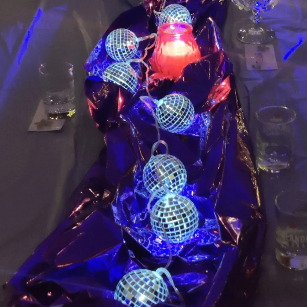 LED-lyskæde Discokugle