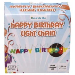 LED Lyskæde Happy Birthday