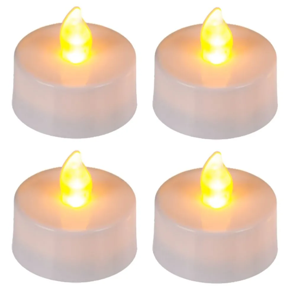 LED-Te-lys med Flammende Flamme
