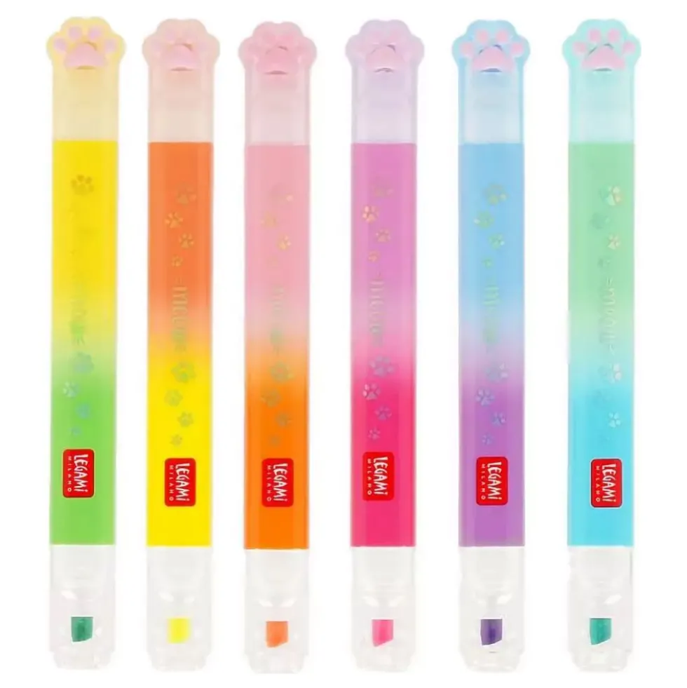 Legami Meow Highlighters Pastel