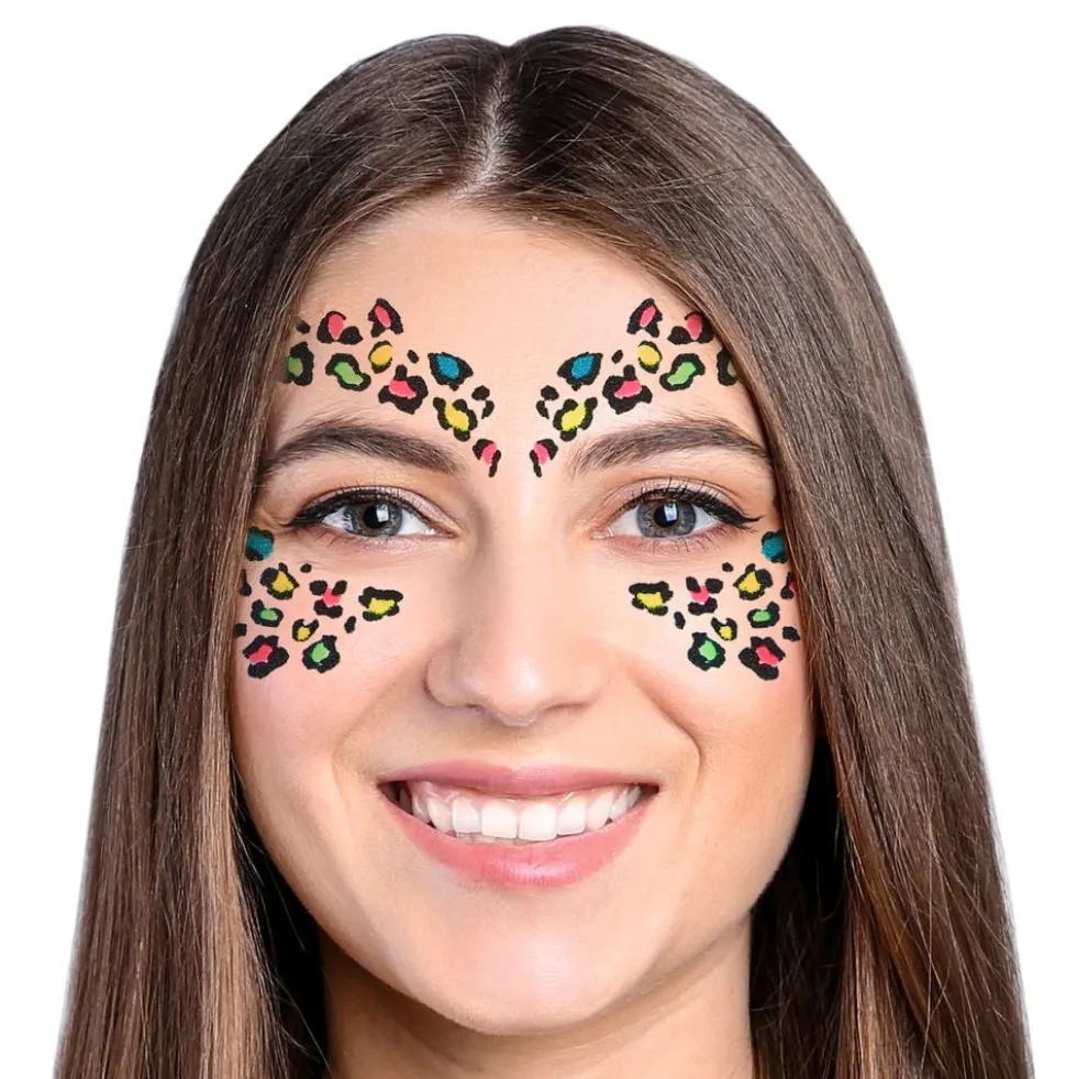 Leopard Glitter Selvklæbende Makeup