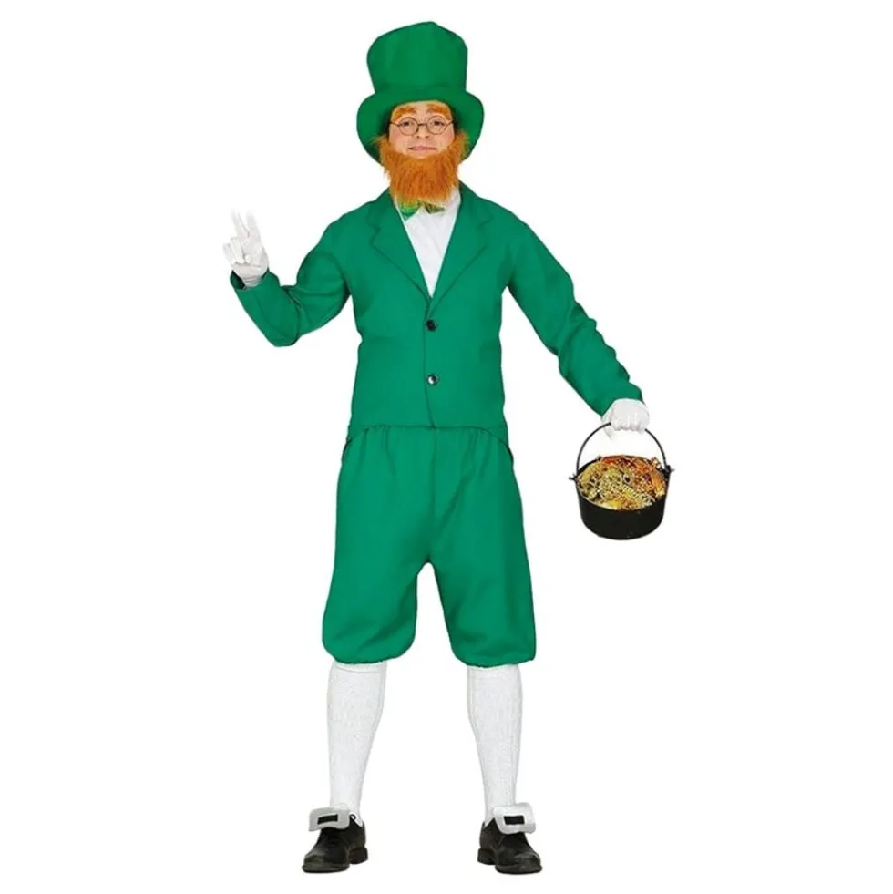 Leprechaun Grønt Kostume