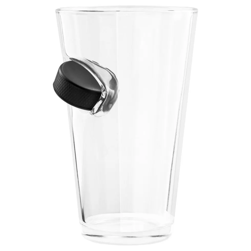 Ølglas med Hockeypuck