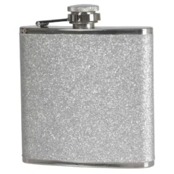 Lommelærke Sølv Glitter