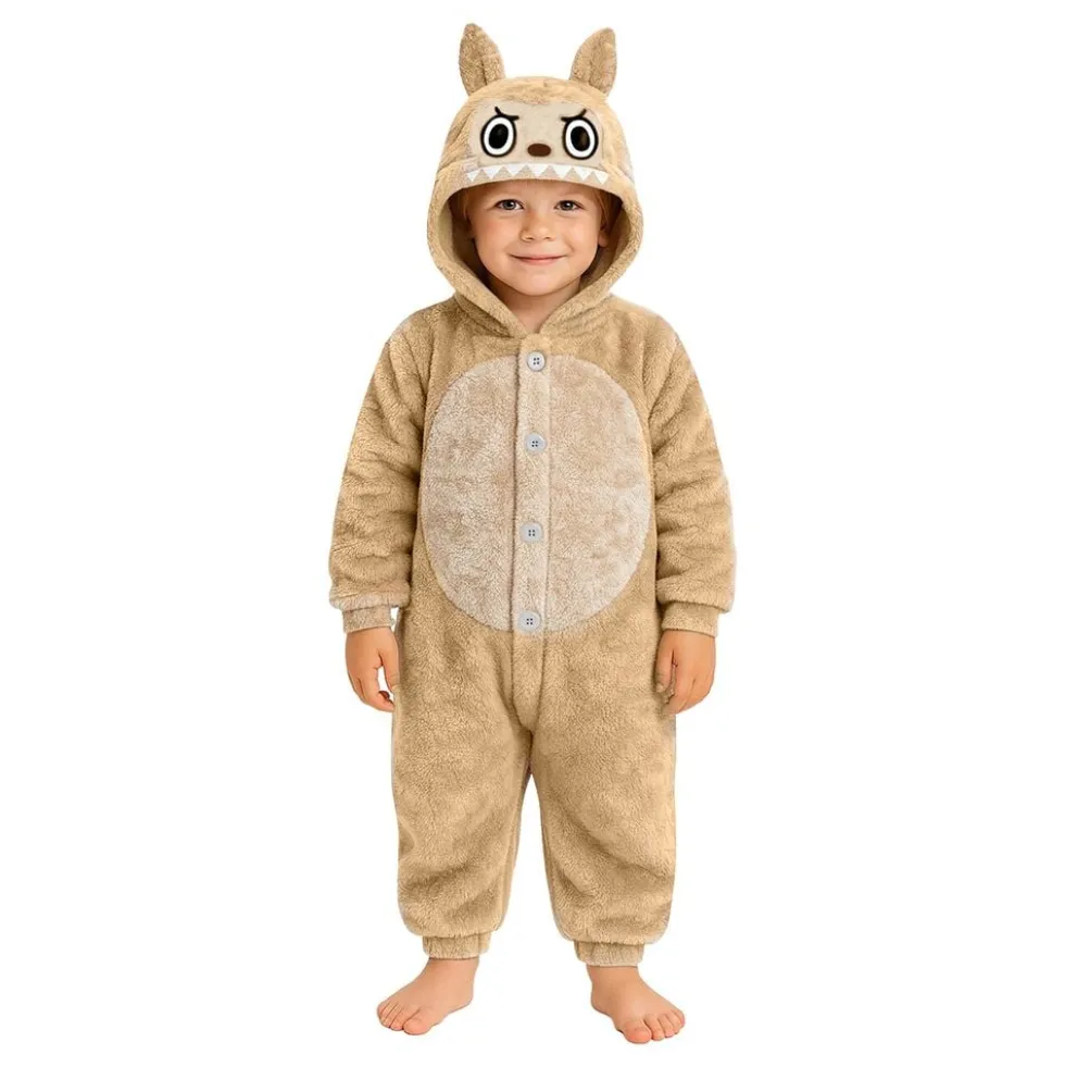 Lulu Monster Beige Onesie Børnekostume