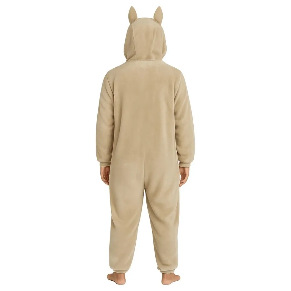 Lulu Monster Beige Onesie Dame Kostume