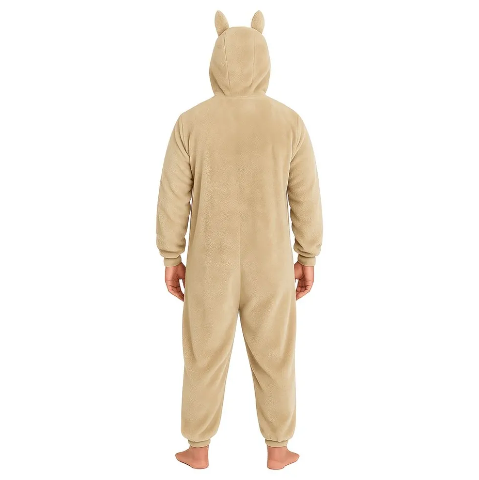 Lulu Monster Beige Onesie Herre Kostume