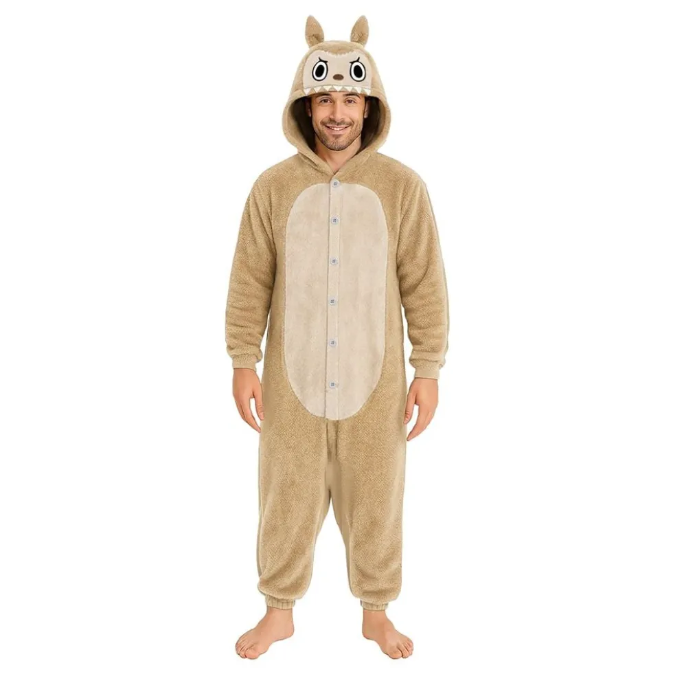 Lulu Monster Beige Onesie Herre Kostume
