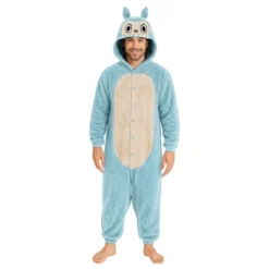 Lulu Monster Blå Onesie Herre Kostume