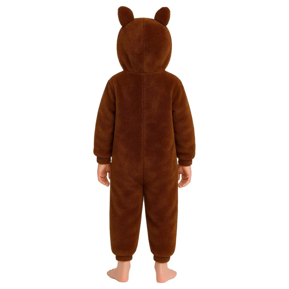 Lulu Monster Brun Onesie Børnekostume