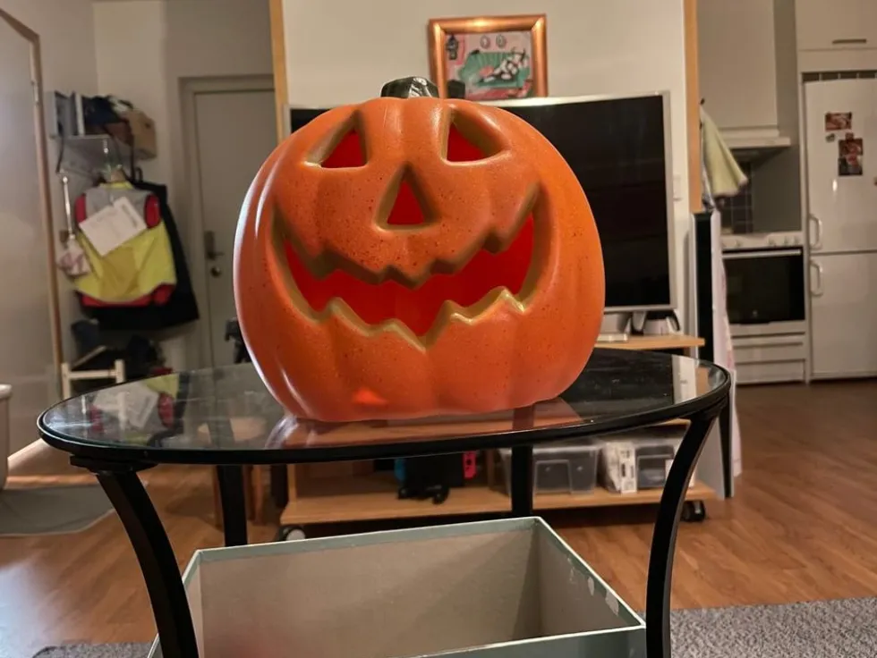 Lygte Halloween-græskar med LED-lys