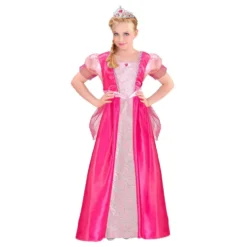 Lyserød Prinsesse Børnekostume