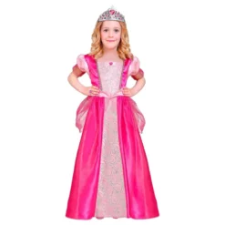 Lyserød Prinsesse Børnekostume