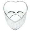 Lysestage Hjerteformet Transparent