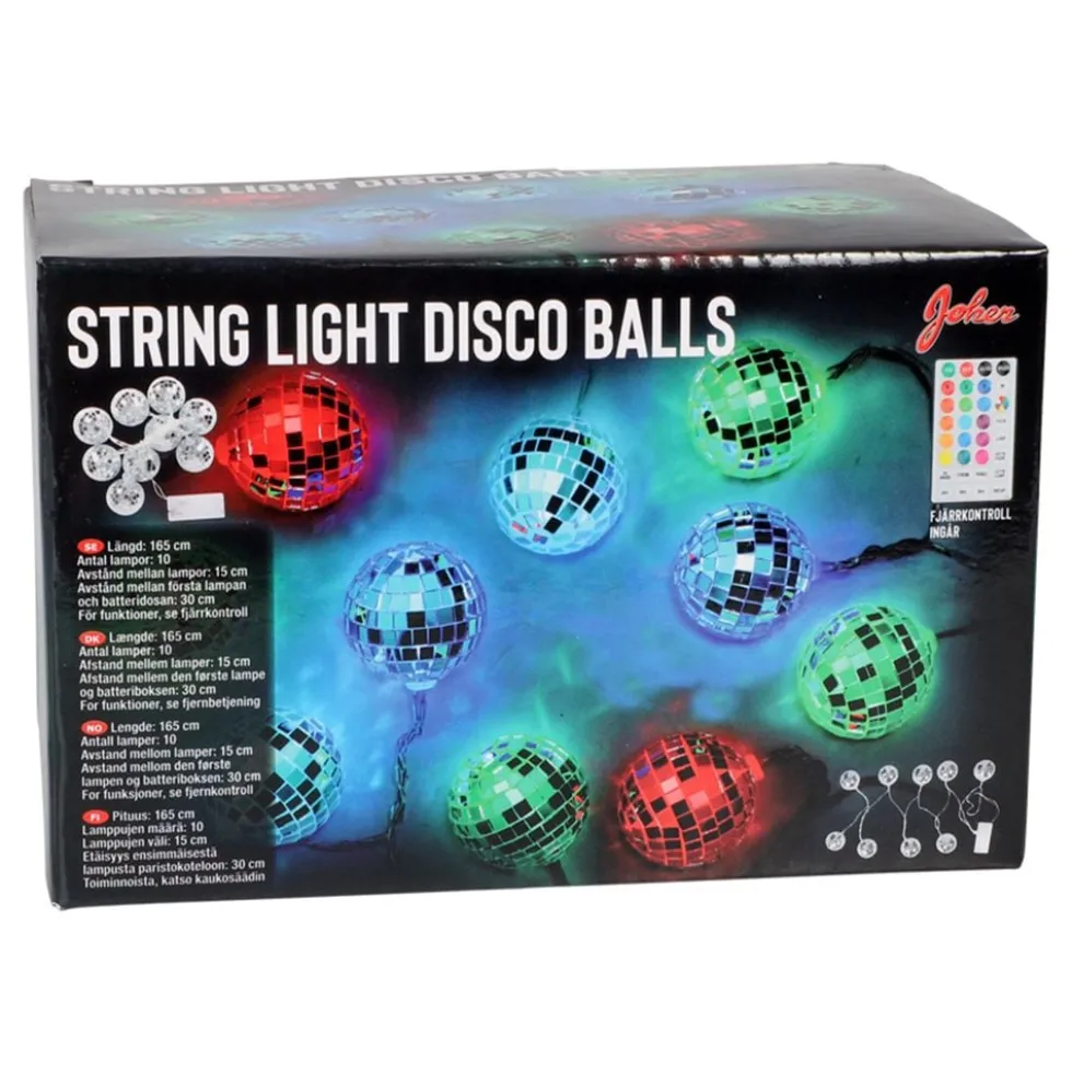 Lyskæde Discokugler