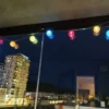 Lyskæde Riskugler Flerfarvede