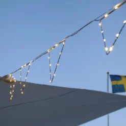 Lyskæde Vimpler Metal