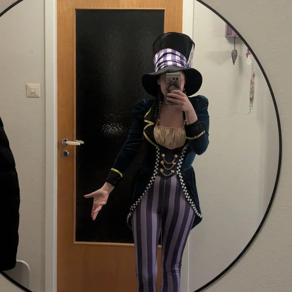 Mad Hatter Jumpsuit Deluxe Kostume