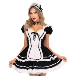 Maid to Flirt Kjole Deluxe Kostume