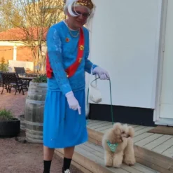 Mandlig Queen Elizabeth Kostume
