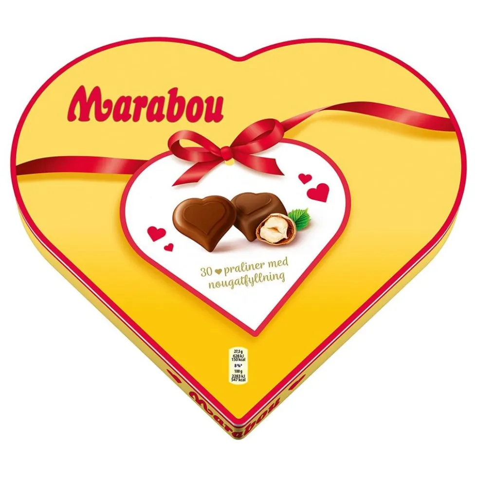 Marabou Hjerteformet Chokoladeæske
