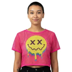 Mesh T-shirt Acid Dame