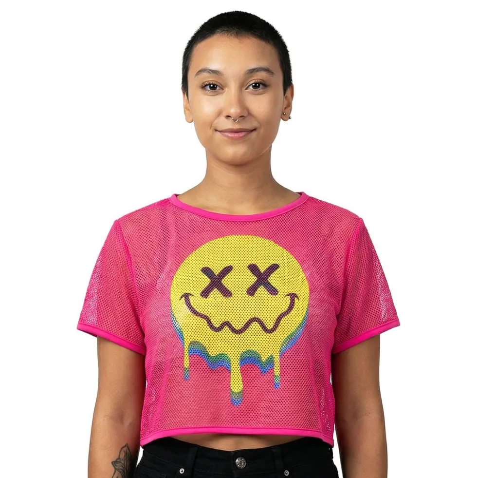 Mesh T-shirt Acid Dame
