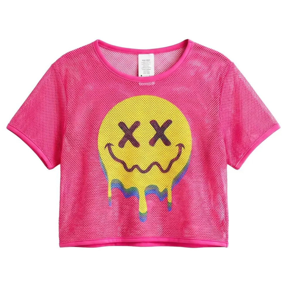 Mesh T-shirt Acid Dame