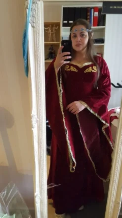 Middelalder Dronning Kostume Deluxe
